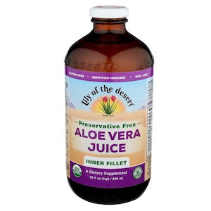 ALOE VERA JUICE Inner Fillet, Lily Of The Desert, ORGANIC 32 OZ