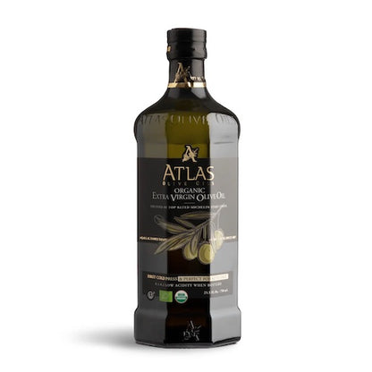 New! OLIVE OIL, ORGANIC EXTRA VIRGIN, ATLAS, 25.3 OZ