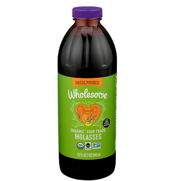 ORGANIC MOLASSES, BLACKSTRAP, UNSULFURED, 32 OZ