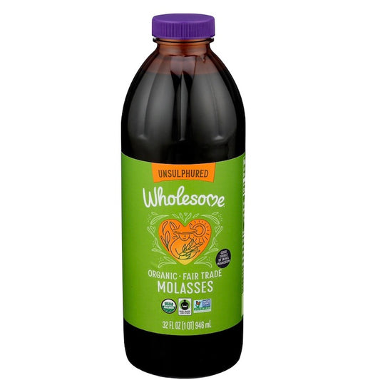 ORGANIC MOLASSES, BLACKSTRAP, UNSULFURED, 32 OZ